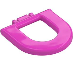 Duplo Rose Foncé Toilet Siège Jante (4912)