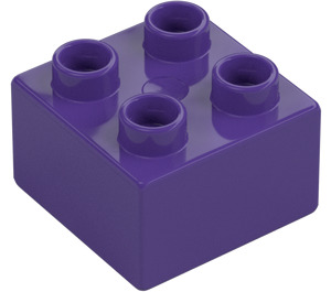 Duplo Tumma purppura Palikka 2 x 2 (3437 / 89461)