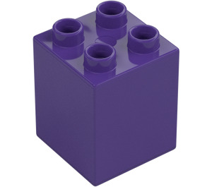 Duplo Dunkles Violett Stein 2 x 2 x 2 (31110)