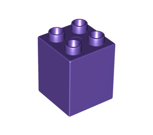 Duplo Dark Purple Brick 2 x 2 x 2 (31110)