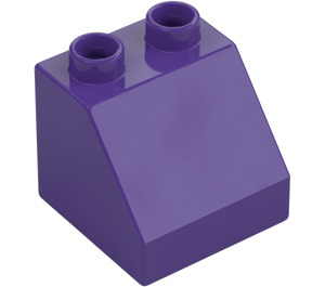 Duplo Tmavě fialová Sklon 2 x 2 x 1.5 (45°) (6474 / 67199)