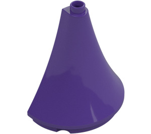 Duplo Tumma purppura Steeple Puoli Pyöreä 3 x 5 x 4 (98238)