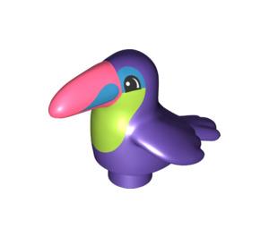 Duplo Dark Purple Toucan with Pink and Purple (52353)