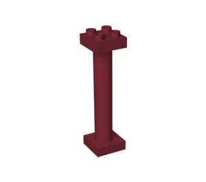 Duplo Dark Red Column 2 x 2 x 6 (57888 / 98457)