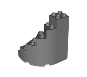 Duplo Dark Stone Gray Staircase (6511)