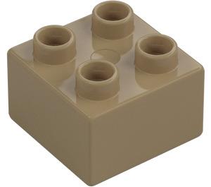 Duplo Dark Tan Brick 2 x 2 (3437 / 89461)