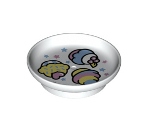 Duplo Dish med 3 Cupcakes og Stjerner (31333 / 77977)