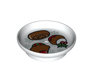 Duplo Dish med Jul Cookie og 2 Cupcakes (1365 / 31333)