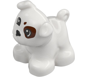 Duplo Dog - Pug with Dark Red Patches (78255)