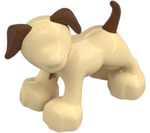 Duplo Dog with Brown Patches (58057 / 89696)