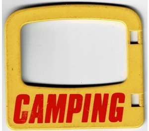 Duplo Porta 1 x 4 x 3 con Grande Finestra con "CAMPING" (4247)