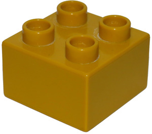 Duplo Earth Orange Brick 2 x 2 (3437 / 89461)