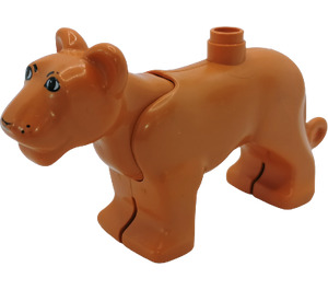 Duplo Earth Orange Lioness with Movable Head
