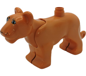 Duplo Arancione terra Lioness con Movable Testa (74658)