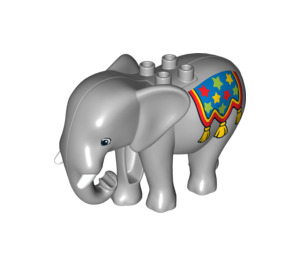 Duplo Elephant avec Circus Rug (89873)