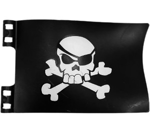 Duplo Bandera 6 x 2 x 4 con Cráneo y Crossbones (54616)