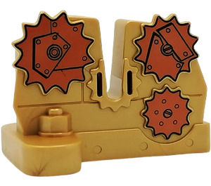 Duplo Flat Dark Gold Gears (44698)