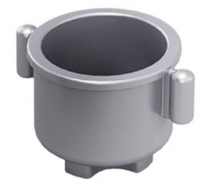 Duplo Argent Mat Pot avec Grip Poignées (31042)