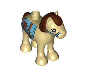 Duplo Foal with Saddle (37047)