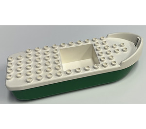 Duplo Green Boat 6 x 16 with White Top