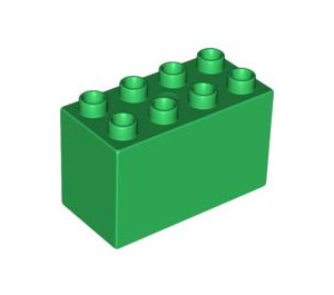 Duplo Green Brick 2 x 4 x 2 (31111)