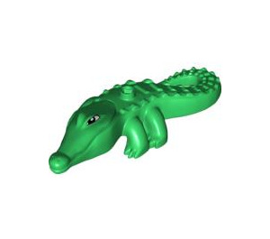 Duplo Green Crocodile with Oval Eyes (54536)