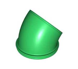Duplo Green Curved Elbow Pipe (31195)