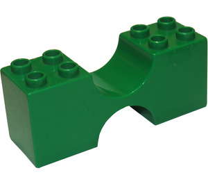 Duplo Green Double arch 2 x 6 x 2