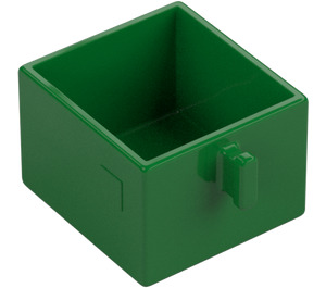 Duplo Zielony Drawer z Uchwyt (4891)