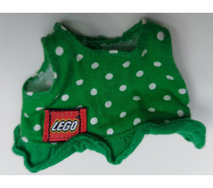 Duplo Verde Vestido con Dots (61205)