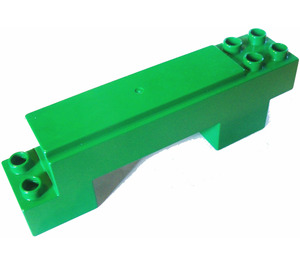 Duplo Green Rail Straight 2 x 7 x 2 (31211)