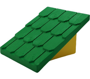 Duplo Green Shingled Roof with Yellow Base (73566)