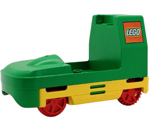 Duplo Grön Tåg Motor med Lego logotyp (2961 / 76350)