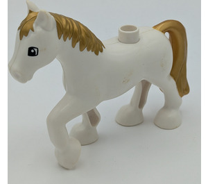 Duplo Pferd mit Gold mane (11921 / 74623)