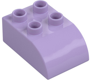 Duplo Lavender Brick 2 x 3 with Curved Top (2302)