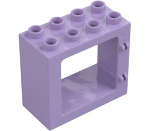 Duplo Lavendel Dør Ramme 2 x 4 x 3 med flad kant (61649)