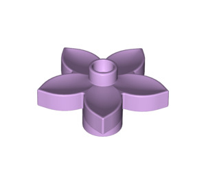 Duplo Lavender Flower with 5 Angular Petals (6510 / 52639)