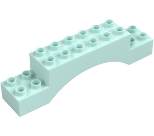 Duplo Vaalea vedensininen Kaari Palikka 2 x 10 x 2 (51704)