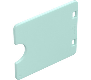 Duplo Light Aqua Door 3 x 4 with Cut Out (27382)