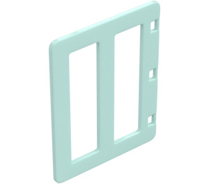 Duplo Light Aqua Door 4 x 5 with Cut Out (65111)