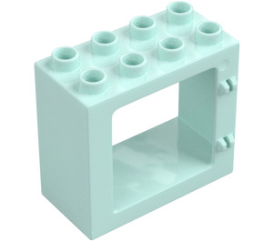 Duplo Helles Aqua Tür Rahmen 2 x 4 x 3 mit flachem Rand (61649)