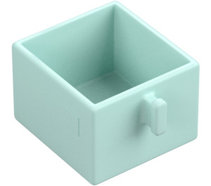 Duplo Světlá aqua Drawer s Rukojeť (4891)