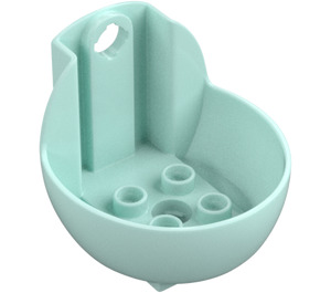 Duplo Light Aqua Gondola with Rotation Pin (29306)