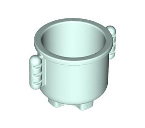 Duplo Light Aqua Pot with Grip Handles (5729)