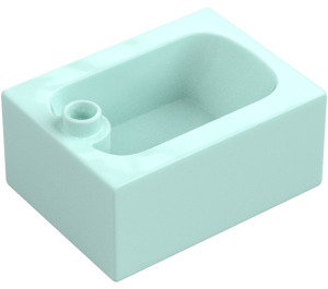 Duplo Světlá aqua Malý Bathtub (65113)