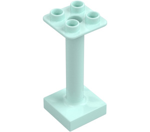 Duplo Light Aqua Stand 2 x 2 with Base (93353)