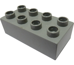 Duplo Ljusgrå Kloss 2 x 4 (3011 / 31459)