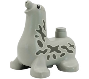 Duplo Light Gray Seal with Dark Gray Spots