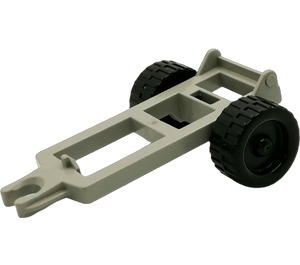 Duplo Light Gray Trailer Frame with Small Reinforcement (4820)