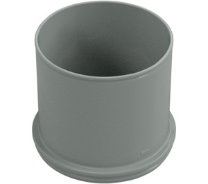 Duplo Light Gray Tube Straight (31452)